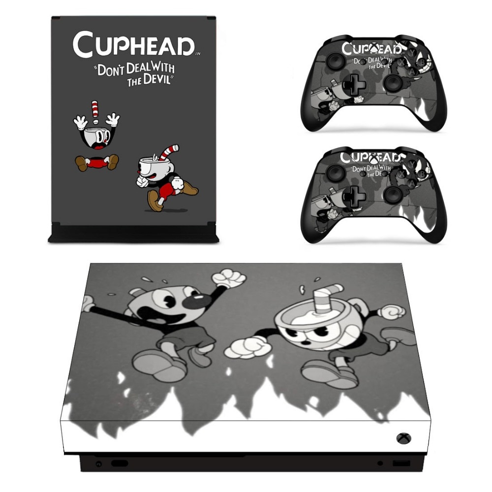 Xbox one x ܼ  2  Ʈѷ  cuphead Ǯ Ʈ ̽ ÷Ʈ Ų ƼĿ